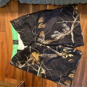Realtree Camo Swim Trunks Men’s Small 28–30 Green Waist Board Shorts